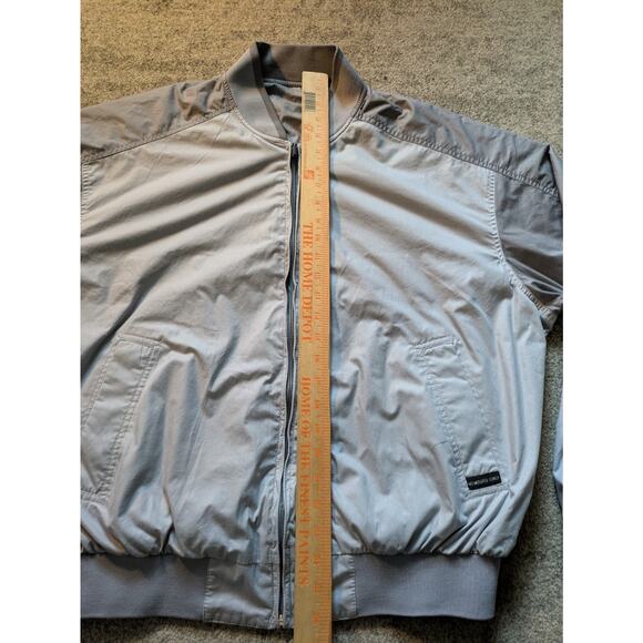 Vintage Members Only Men's Reversible Bomber Jacket Gray - XL, MADE IN THAILAND - Picture 11 of 16